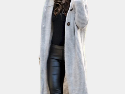 Claudia - Kuschelige Strickjacke mit Kapuze für Frauen