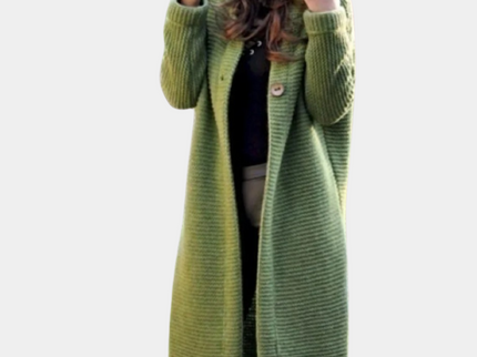 Claudia - Kuschelige Strickjacke mit Kapuze für Frauen