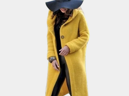 Claudia - Kuschelige Strickjacke mit Kapuze für Frauen