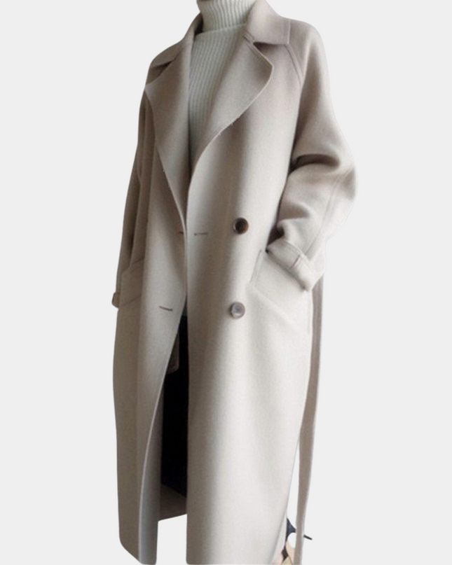 Stilvoller langer Damenmantel für einen eleganten Look