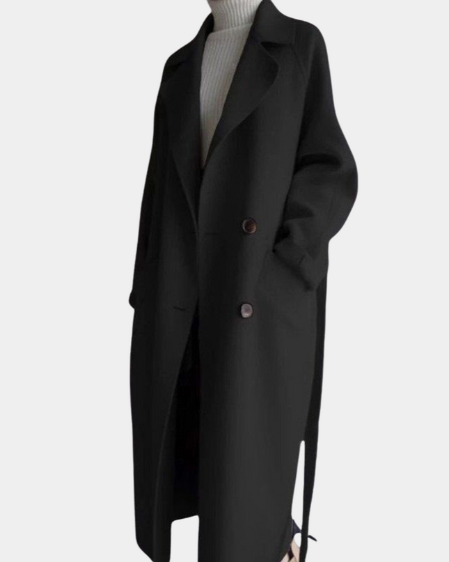 Stilvoller langer Damenmantel für einen eleganten Look