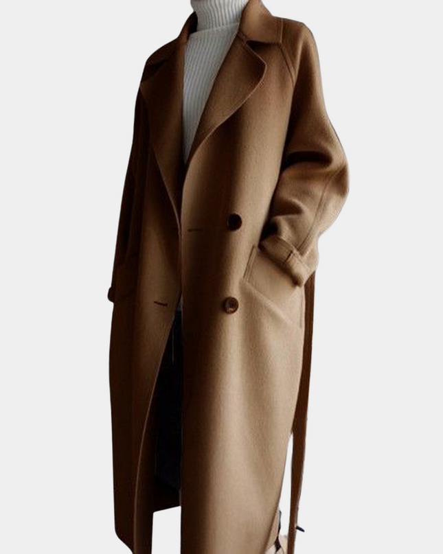 Stilvoller langer Damenmantel für einen eleganten Look