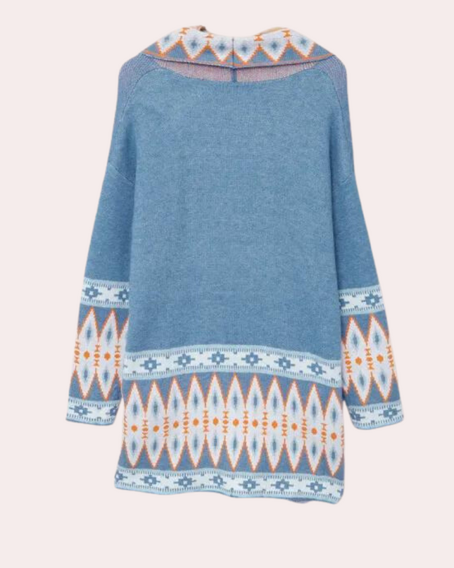 Trendige Damenstrickjacke im Boho-Stil für einen unbeschwerten Look