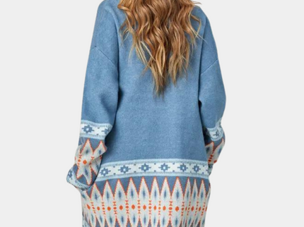 Trendige Damenstrickjacke im Boho-Stil für einen unbeschwerten Look
