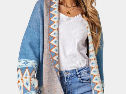 Trendige Damenstrickjacke im Boho-Stil für einen unbeschwerten Look