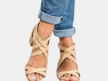 Elegante Damen-Sandalen mit trendigem Stapelabsatz