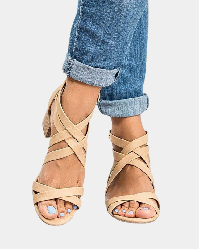 Elegante Damen-Sandalen mit trendigem Stapelabsatz
