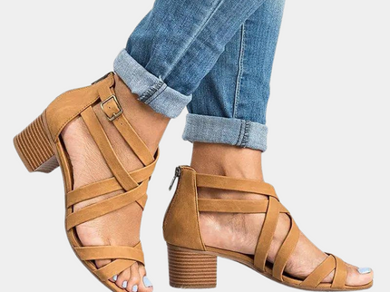 Elegante Damen-Sandalen mit trendigem Stapelabsatz