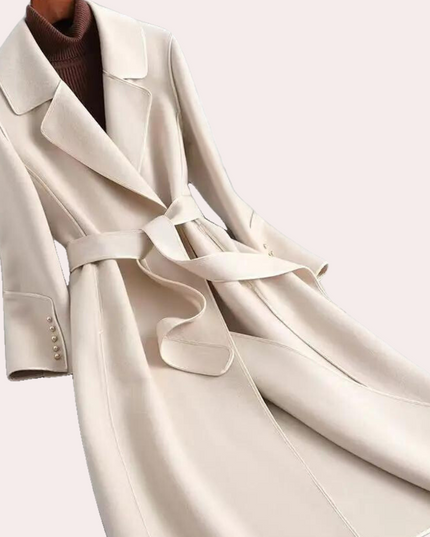 Stilvoller langer Damenmantel für einen raffinierten Look