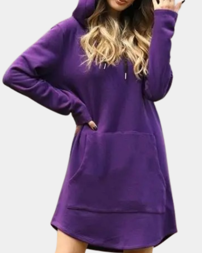 Stylischer und langer Damen-Kapuzenpullover für Komfort und Mode