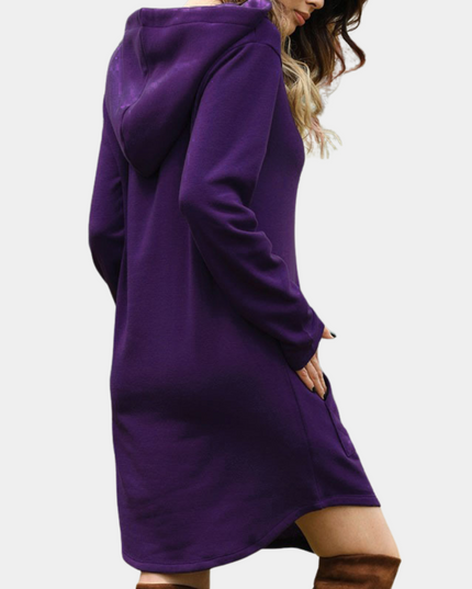 Stylischer und langer Damen-Kapuzenpullover für Komfort und Mode