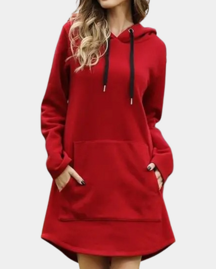 Stylischer und langer Damen-Kapuzenpullover für Komfort und Mode