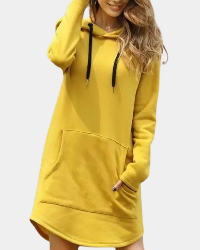 Stylischer und langer Damen-Kapuzenpullover für Komfort und Mode