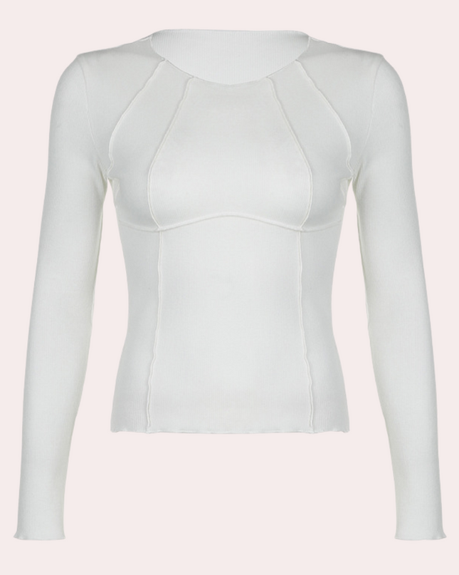 Stylisches Langarm-Top für Frauen - schlicht und elegant