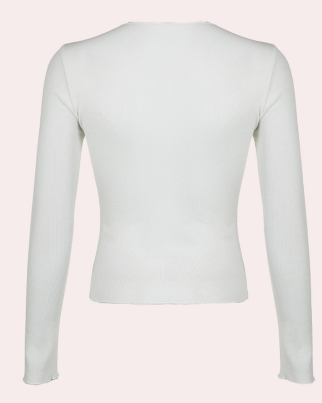 Stylisches Langarm-Top für Frauen - schlicht und elegant