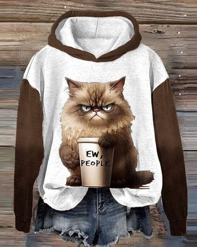 Talia - Trendiger Damenpullover mit lebhaftem Tierprint