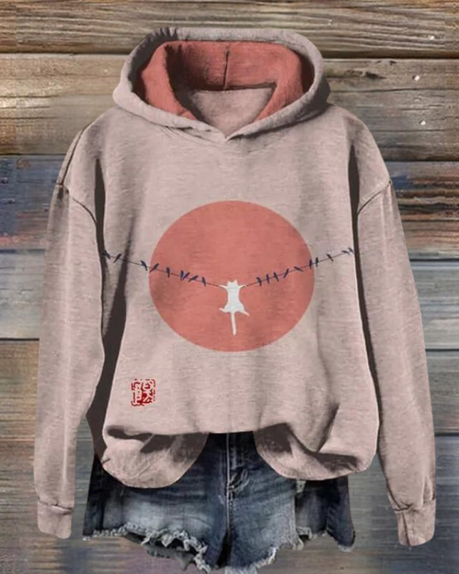 Talia - Trendiger Damenpullover mit lebhaftem Tierprint