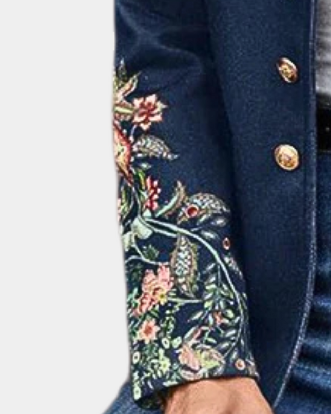 Iona - Stilvoller Damenblazer mit zauberhaftem Blumendruck