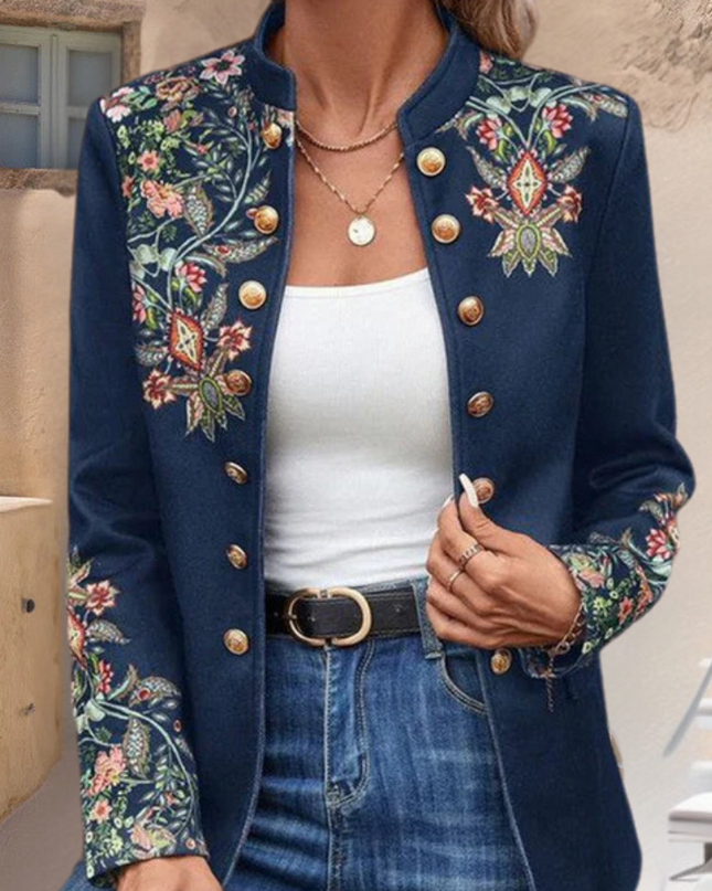 Iona - Stilvoller Damenblazer mit zauberhaftem Blumendruck