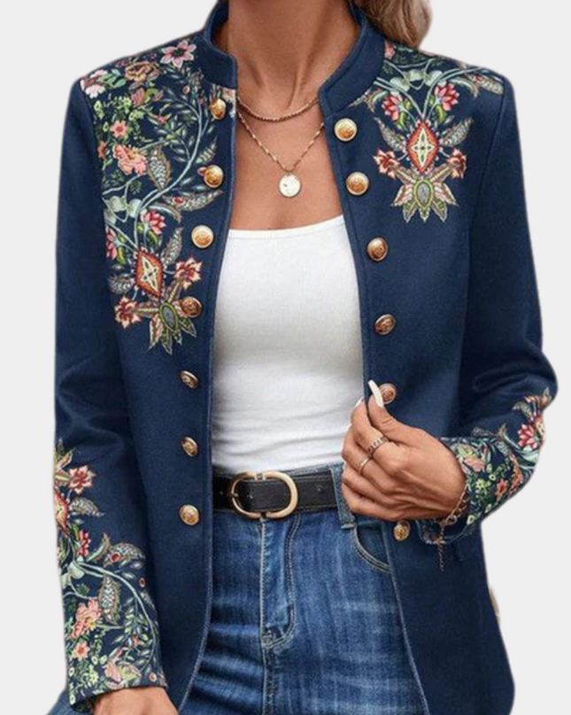 Iona - Stilvoller Damenblazer mit zauberhaftem Blumendruck