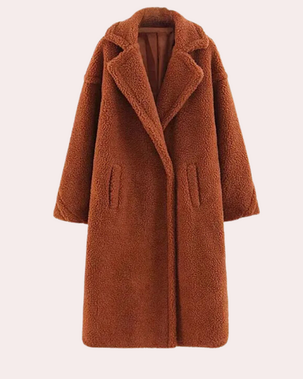 Szilard - Eleganter und bequemer Damenmantel aus Luxusplüsch