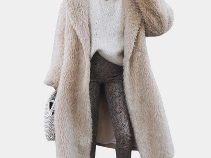 TARA - Eleganter Plüsch-Wintermantel für Damen