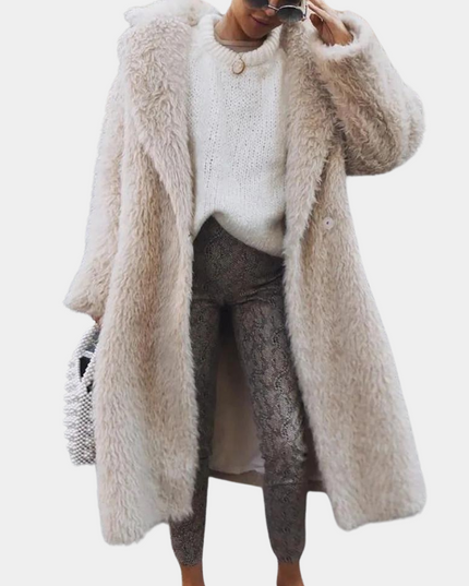 TARA - Eleganter Plüsch-Wintermantel für Damen