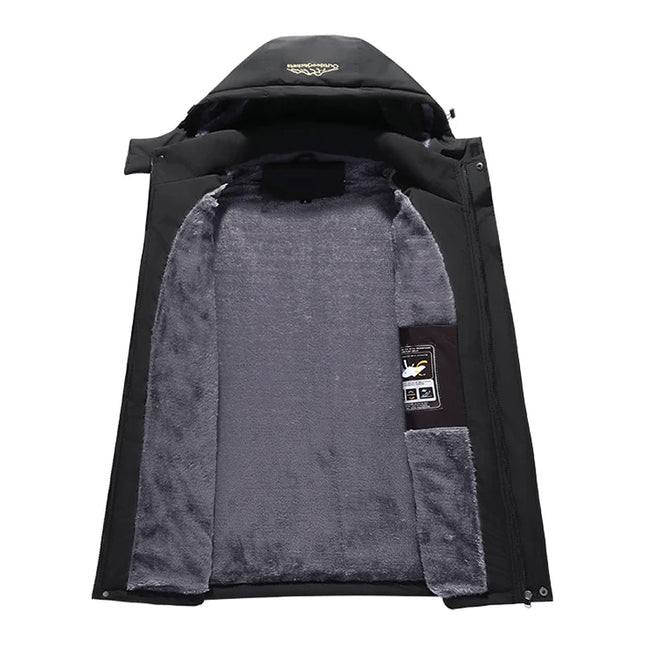 Wasserdichte Jacke mit Fleece
