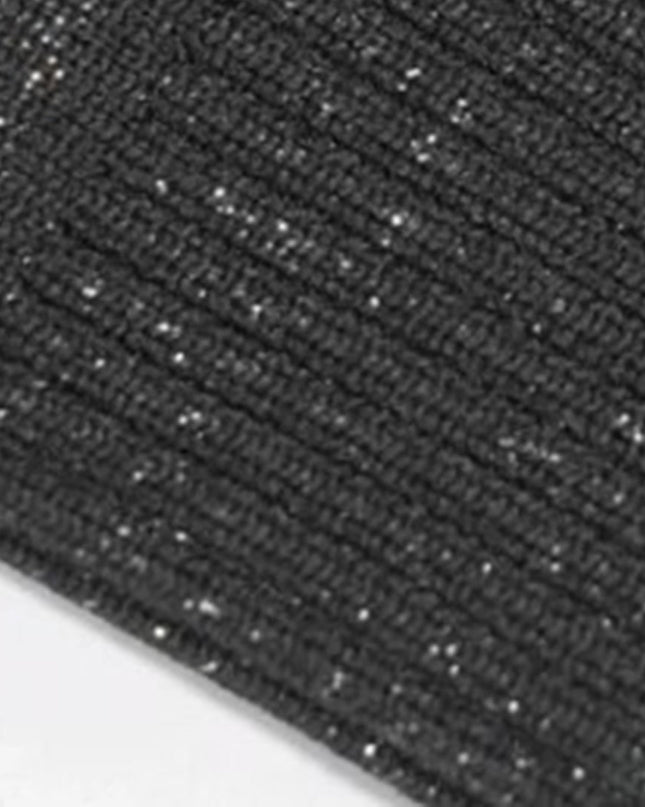 AMELIA - Trendige hohe Strickstiefel mit bequemem Blockabsatz