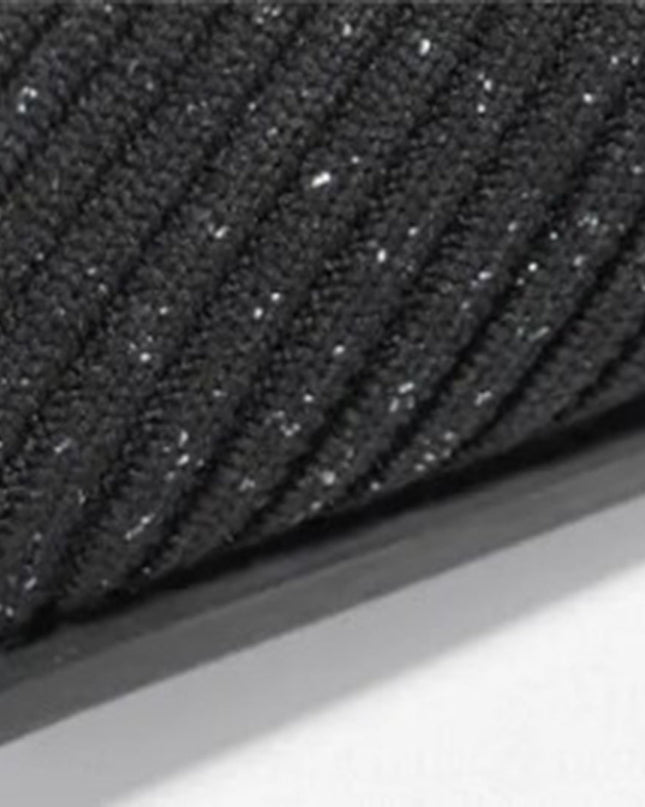 AMELIA - Trendige hohe Strickstiefel mit bequemem Blockabsatz