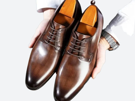 Stilvolle italienische Leder-Spitzenschuhe - Darryl
