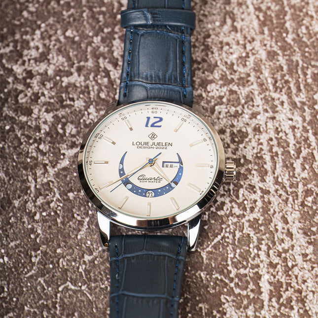 Elegante Uhr mit Mondphase