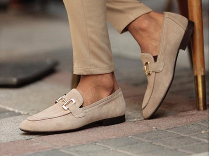 Elegante Business-Loafer mit goldener Schnalle – Klassischer Komfort für stilvolle Anlässe