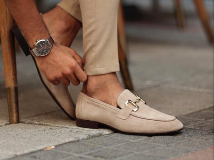 Elegante Business-Loafer mit goldener Schnalle – Klassischer Komfort für stilvolle Anlässe