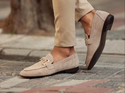 Elegante Business-Loafer mit goldener Schnalle – Klassischer Komfort für stilvolle Anlässe