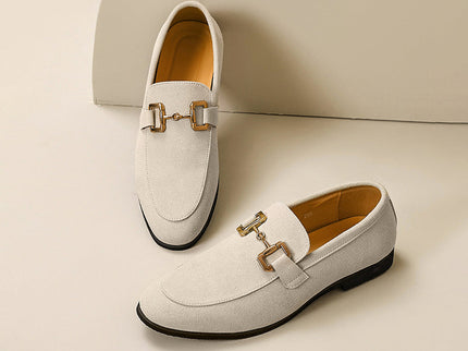 Elegante Business-Loafer mit goldener Schnalle – Klassischer Komfort für stilvolle Anlässe