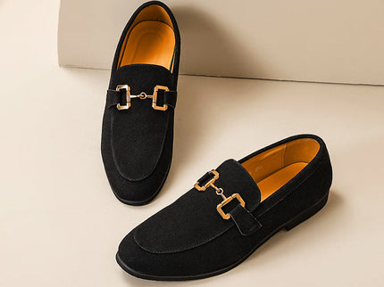 Elegante Business-Loafer mit goldener Schnalle – Klassischer Komfort für stilvolle Anlässe