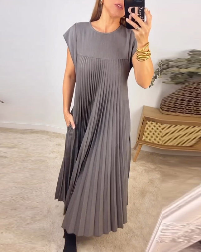Petra™ – Zeitloses & Bequemes Plissiertes Kleid