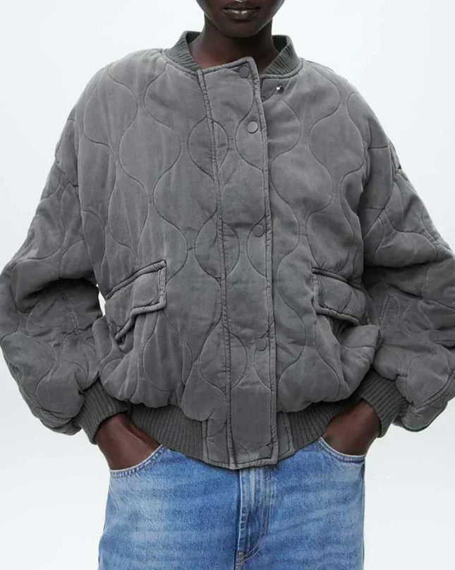 Alice™ - Lockere Bomberjacke aus Baumwolle