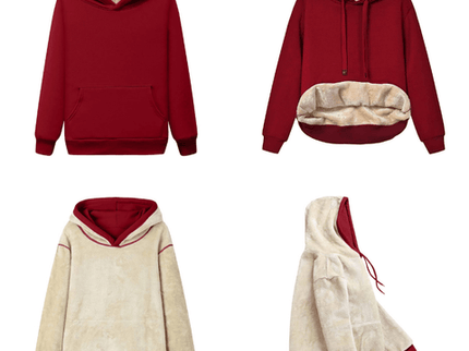 Marie™ - Wendbarer Mikrofaser-Hoodie