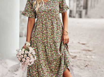 Elegantes geblümtes Minikleid für Frauen