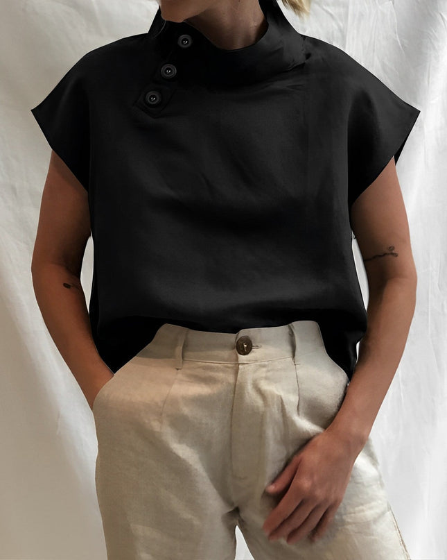 Lina – Stilvolle Bluse mit maskulinem Touch & Vintage-Charme