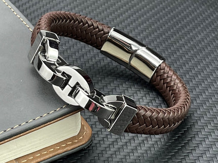 Vince - Robustes Vintage-Lederarmband für den modernen Mann