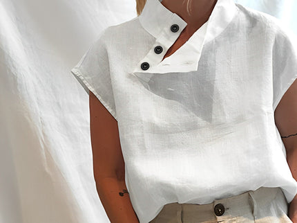 Lina – Stilvolle Bluse mit maskulinem Touch & Vintage-Charme