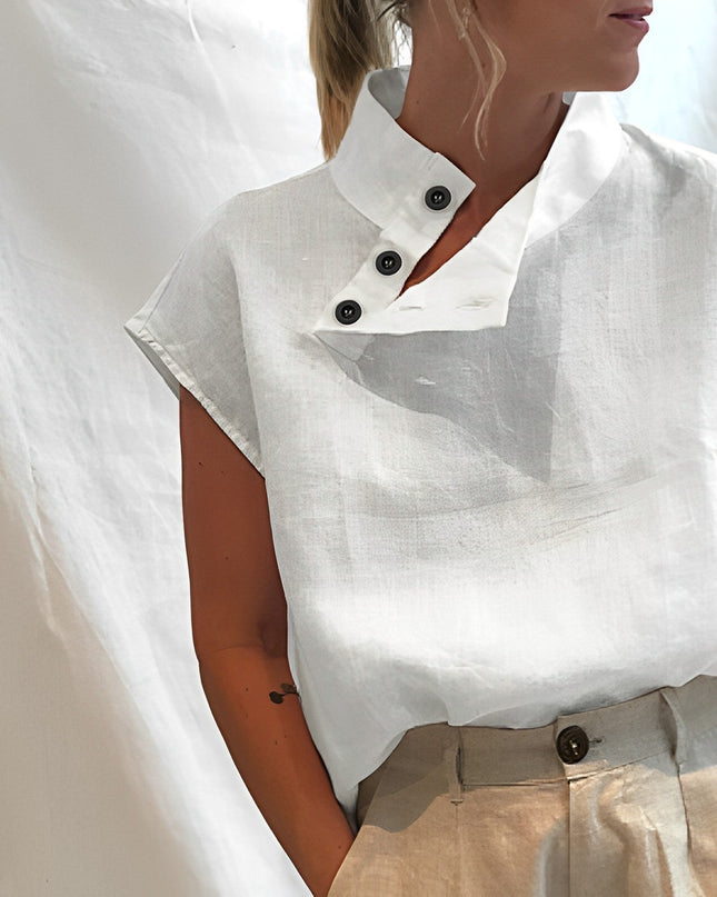 Lina – Stilvolle Bluse mit maskulinem Touch & Vintage-Charme