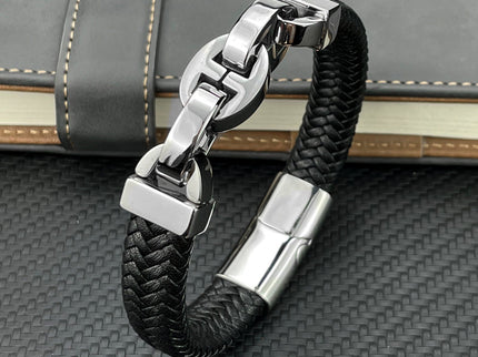 Vince - Robustes Vintage-Lederarmband für den modernen Mann