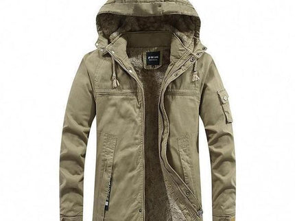 Wattierte Winterjacke mit Kapuze – Robuste Outdoorjacke für kalte Tage