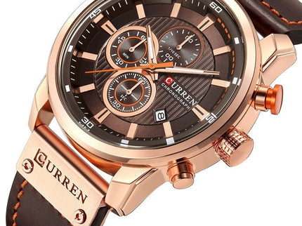 Luxus-Uhr mit Lederarmband