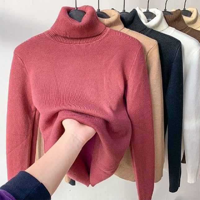 Alpaka-Pullover mit Rollkragen