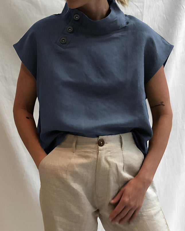 Lina – Stilvolle Bluse mit maskulinem Touch & Vintage-Charme